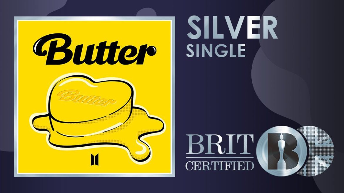 ‘Butter’ ได้รับการรับรองยอดขายระดับ SILVER จาก BRIT ใน UK