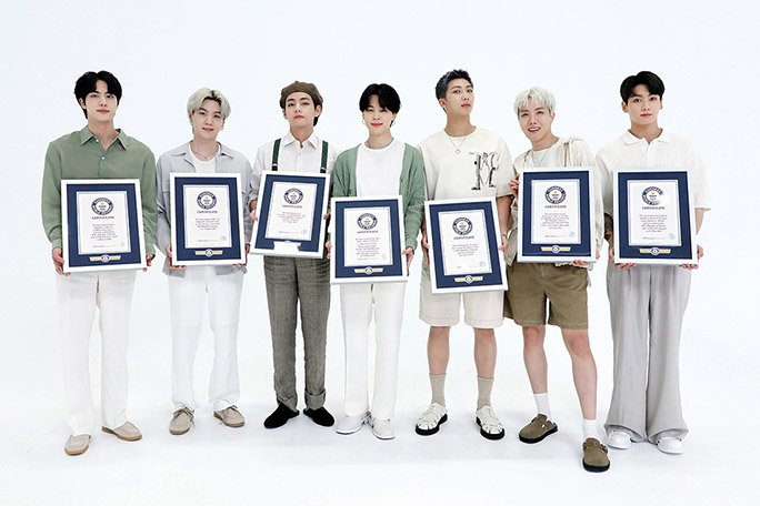 BTS จะเป็นส่วนหนึ่งใน Guinness World Records 2022 ตำแหน่ง Hall of Fame