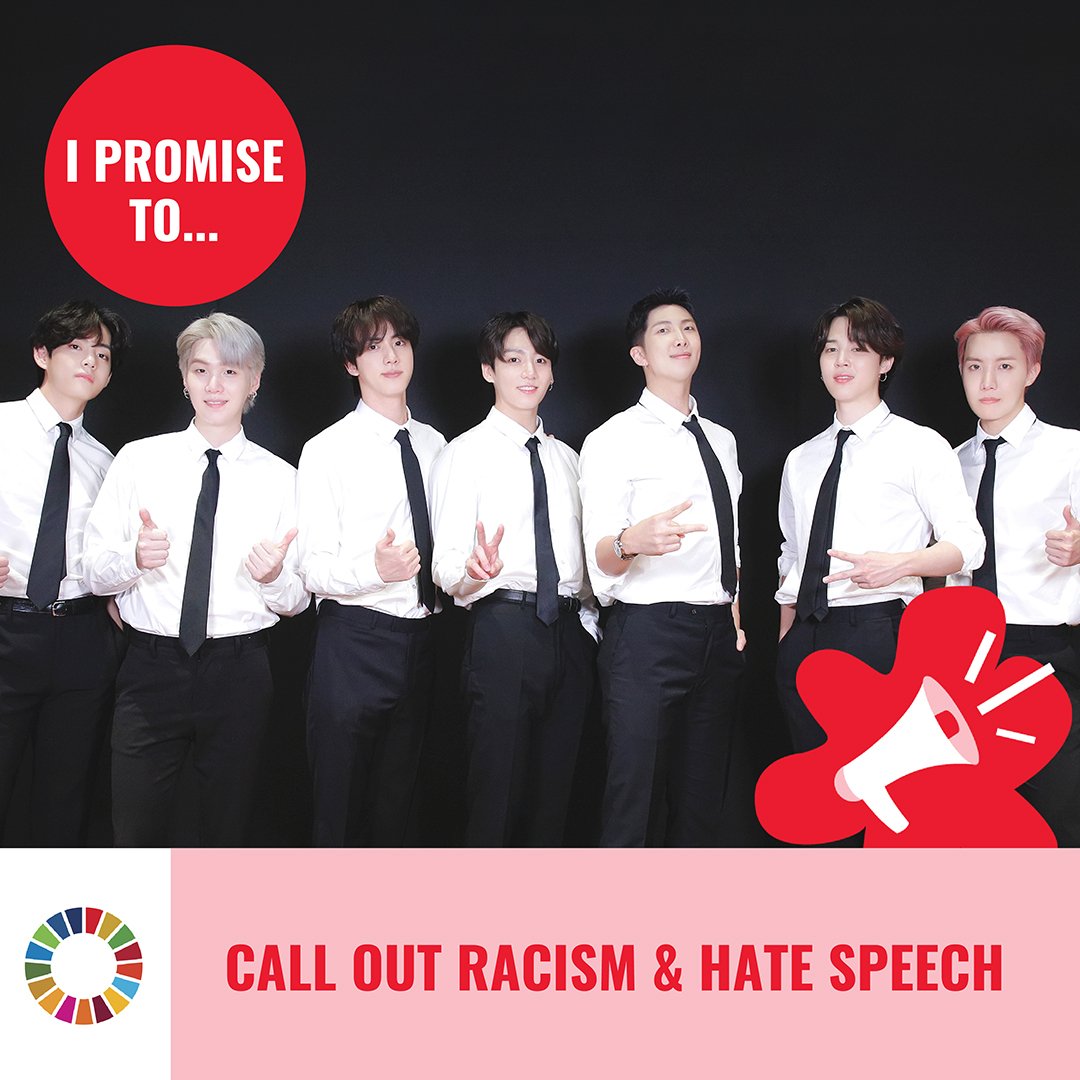 BTS ประกาศยืนหยัดต่อต้านการเลือกปฏิบัติทางเชื้อชาติและคำพูดแสดงความเกลียดชัง