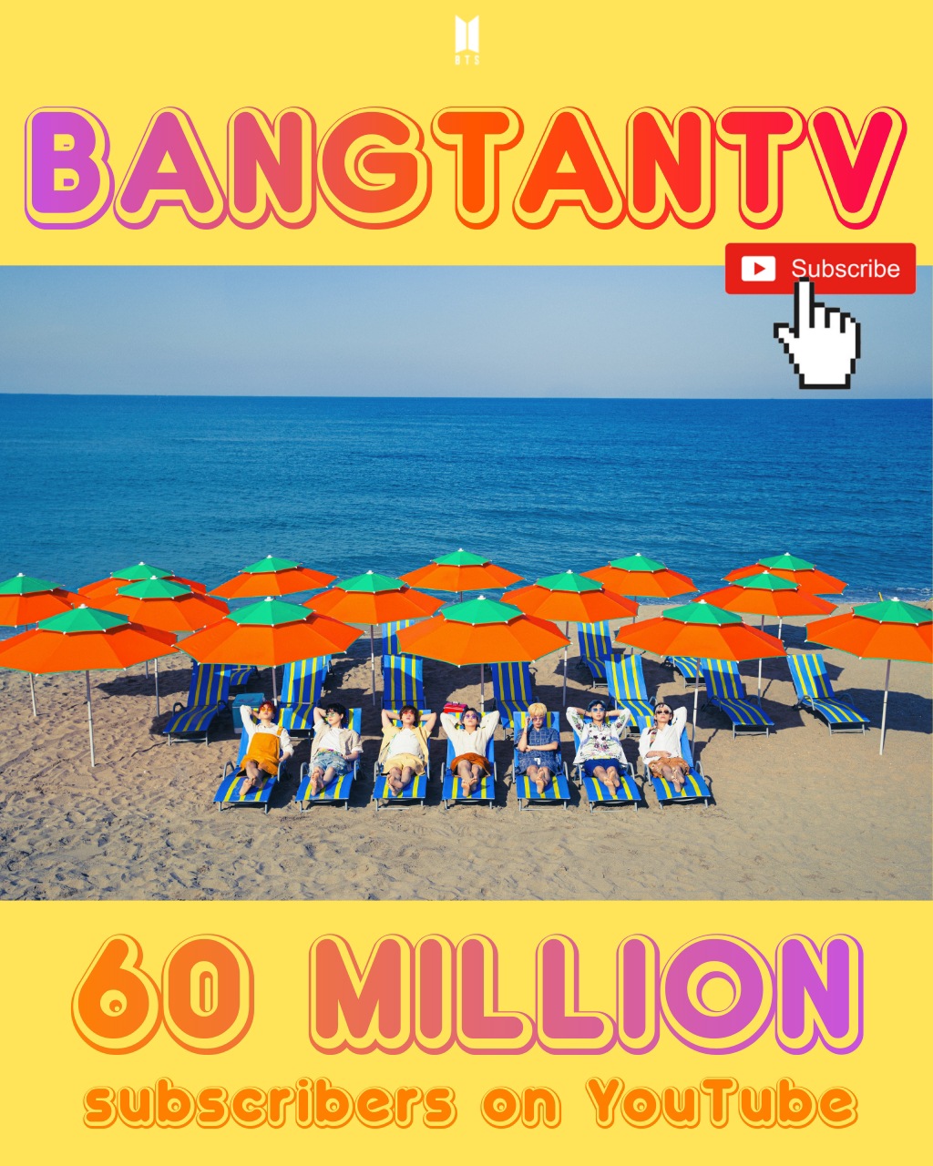 ช่อง “BANGTANTV” มียอดกด subscribers ทะลุ 60 ล้านบน YouTube !