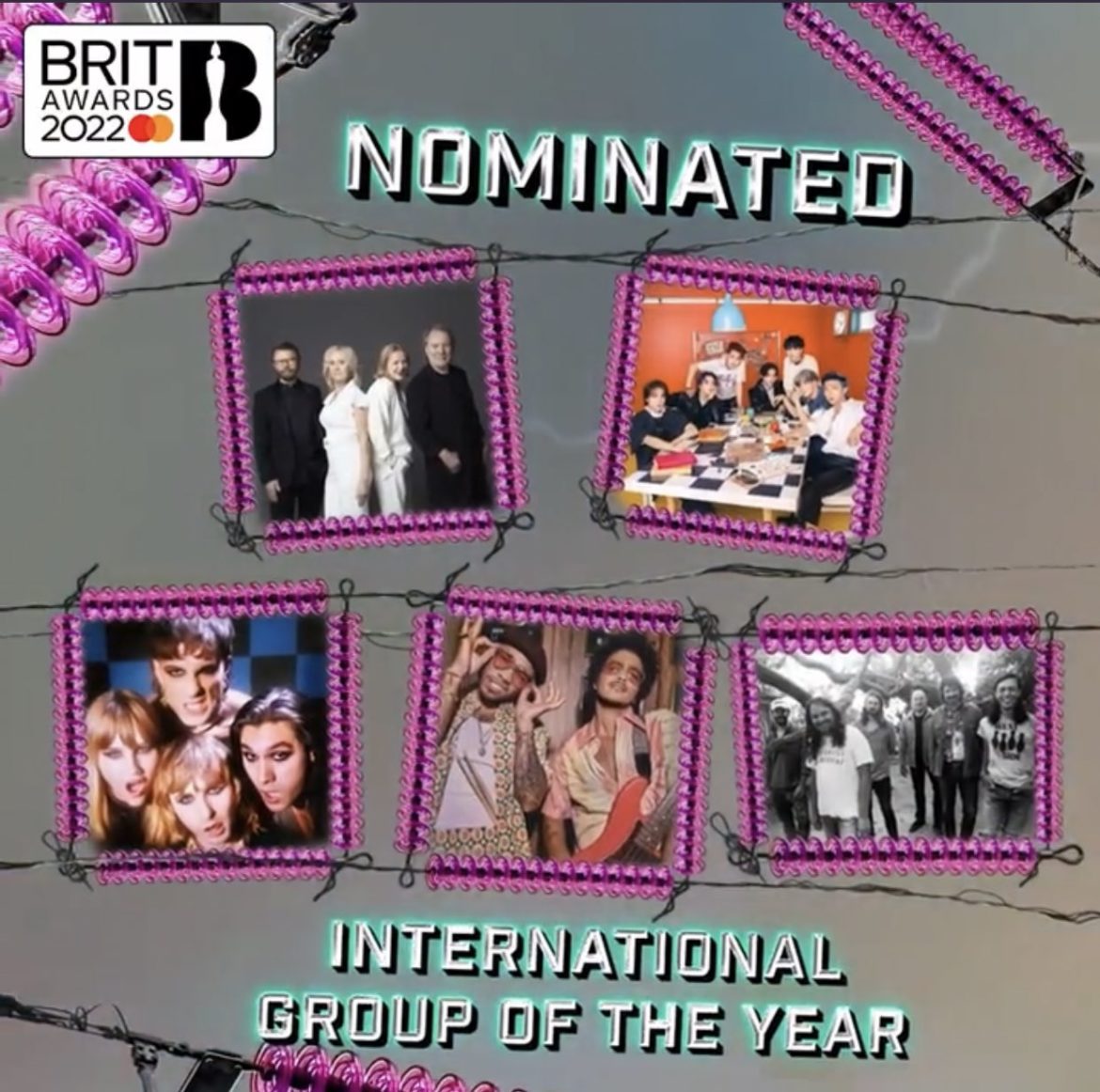 BTS มีชื่อเข้าชิงรางวัล “International Group of the Year” ในงาน BRIT