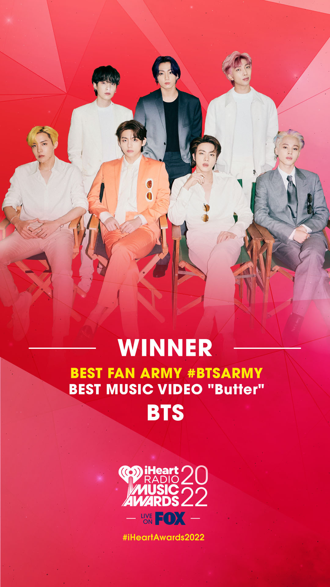 BTS ชนะรางวัลถึง 2 รางวัล จากงาน iHeartRadio Music Awards 2022