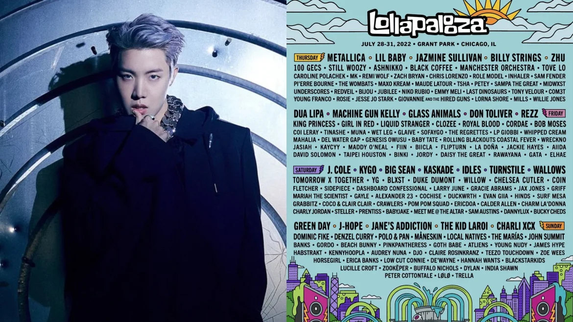 J-Hope (BTS) ศิลปินเกาหลีรายแรกที่ขึ้นโชว์ในเทศกาลดนตรี #Lolla 2022