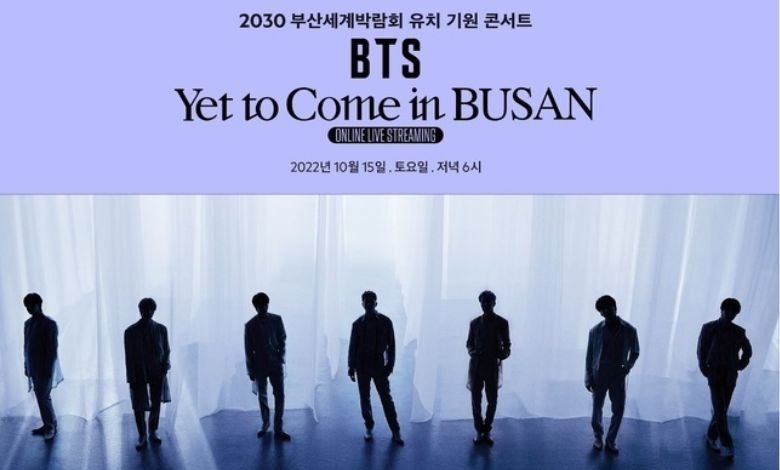 คอนเสิร์ต BTS ในปูซานจะออกอากาศสดทั่วโลก 15 ตุลาคม นี้