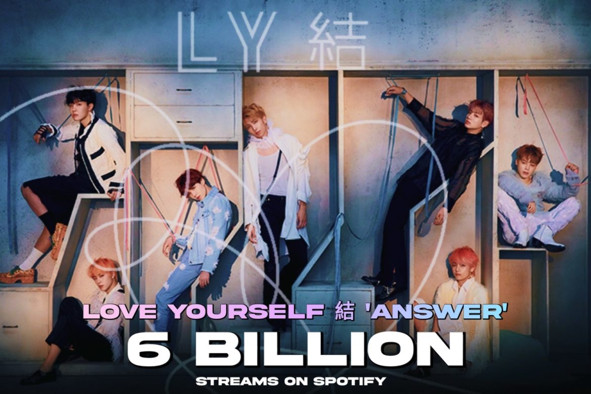 อัลบั้ม LOVE YOURSELF 結 ‘Answer’ มียอดสตรีม  6 พันล้านบน Spotify