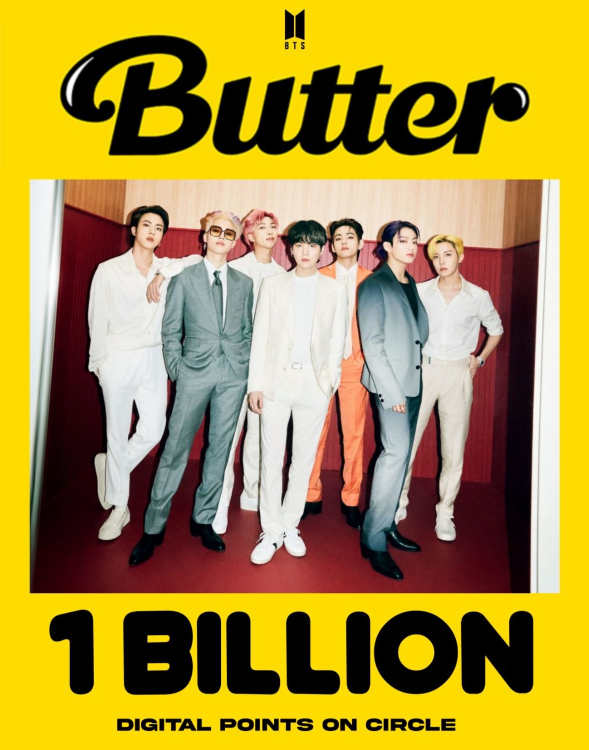 BTS (방탄소년단) ‘Butter’ มียอดดิจิตอลทะลุ 1 พันล้านบน Circle 🎉