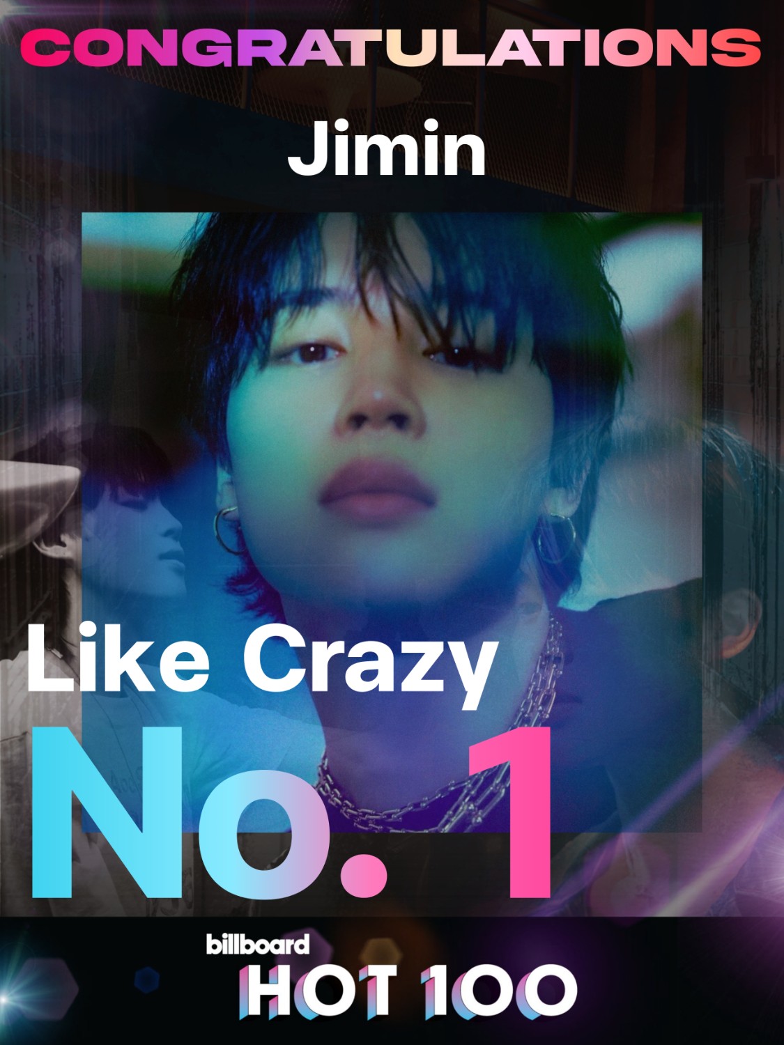Jimin ‘Like Crazy’ เดบิวต์อันดับที่ 1 บนชาร์ต Billboard HOT 100